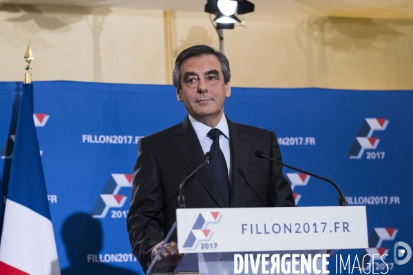 Déclaration de François Fillon, vainqueur de la primaire.