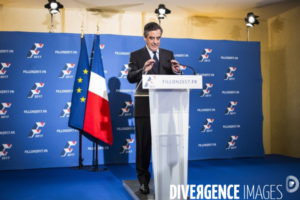 Déclaration de François Fillon, vainqueur de la primaire.