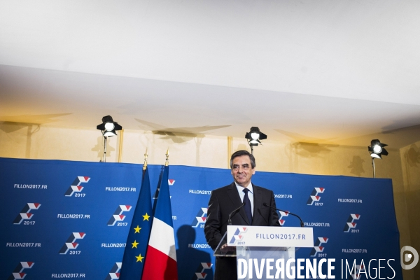 Déclaration de François Fillon, vainqueur de la primaire.