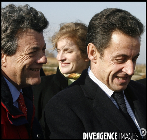 Deplacement de nicolas sarkozy en camargues