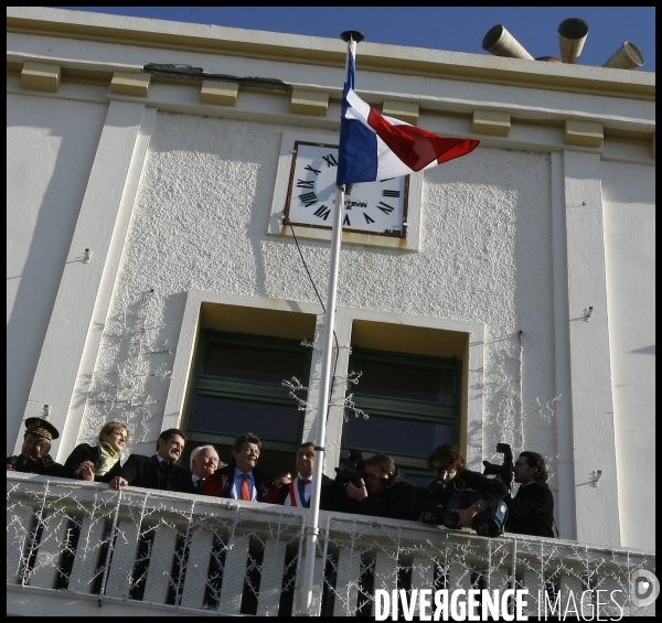 Deplacement de nicolas sarkozy en camargues