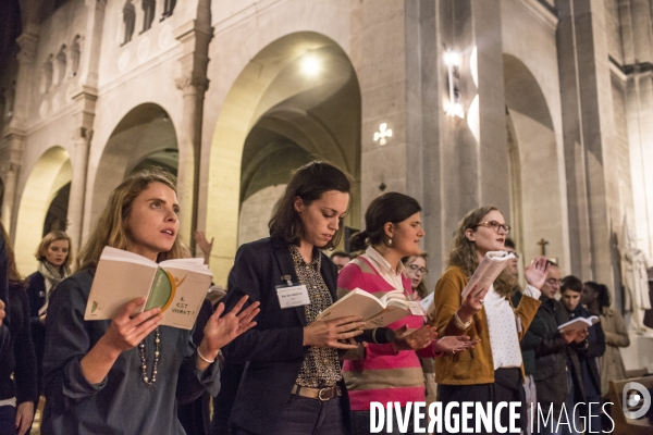 Jeunes catholiques à Paris