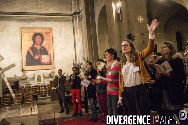 Jeunes catholiques à Paris