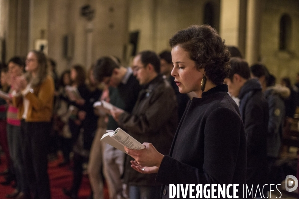 Jeunes catholiques à Paris