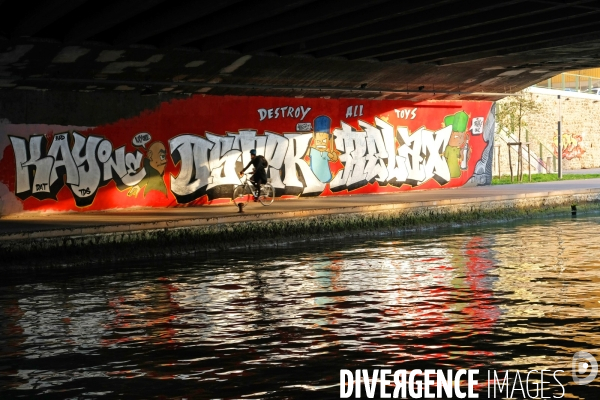 Street Art Avenue, une promenade le long du canal de Saint-Denis vous donne a voir les oeuvres de 30 artistes du nord est parisien entre la Villette et le stade de France