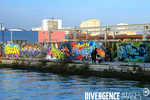 Street Art Avenue, une promenade le long du canal de Saint-Denis vous donne a voir les oeuvres de 30 artistes du nord est parisien entre la Villette et le stade de France