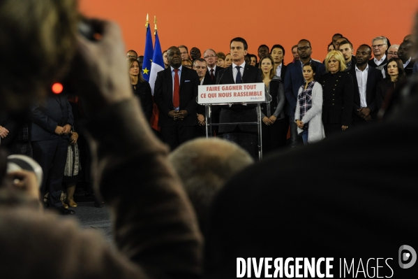 Déclaration de candidature de Manuel Valls aux primaires citoyennes