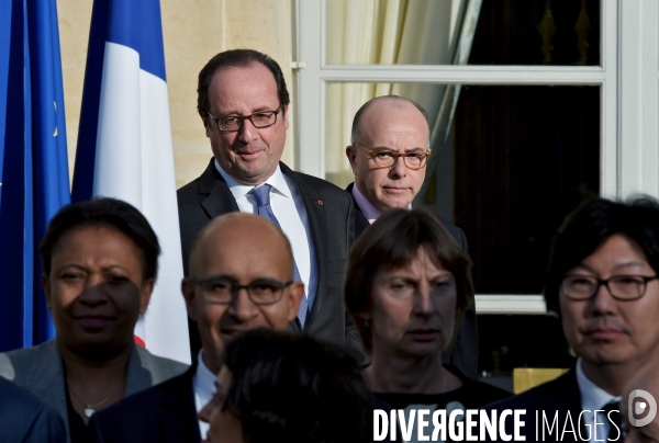 François Hollande avec Bernard Cazeneuve