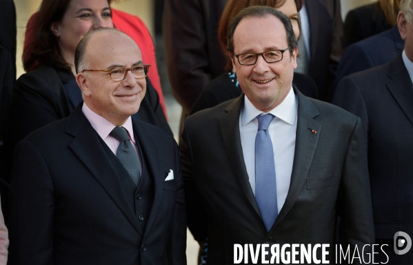 François Hollande avec Bernard Cazeneuve