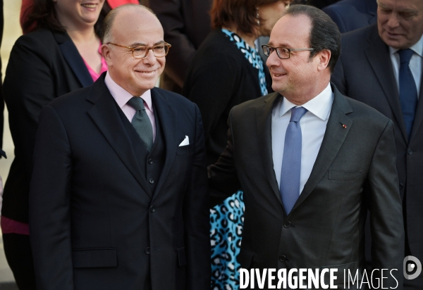 François Hollande avec Bernard Cazeneuve