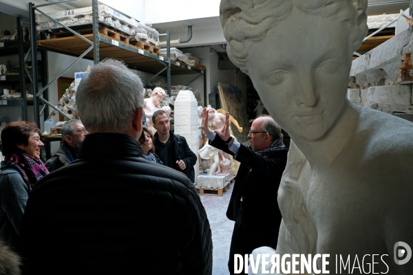 Visite des ateliers d art de la Reunion des musees nationaux et du Grand Palais