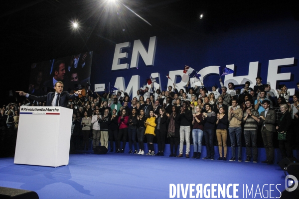 Emmanuel macron - meeting porte de versailles - 10 décembre 2016