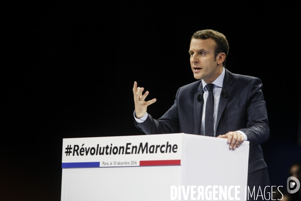 Emmanuel macron - meeting porte de versailles - 10 décembre 2016