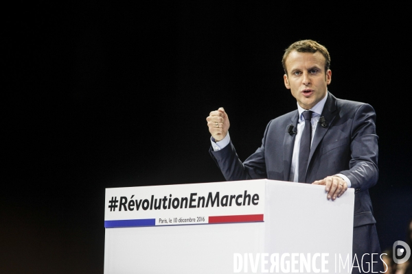 Emmanuel macron - meeting porte de versailles - 10 décembre 2016