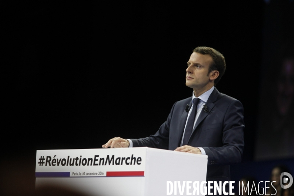 Emmanuel macron - meeting porte de versailles - 10 décembre 2016