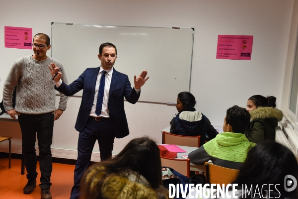 Benoît Hamon, campagne pour les élections primaires citoyennes