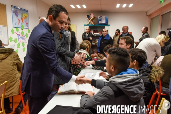 Benoît Hamon, campagne pour les élections primaires citoyennes