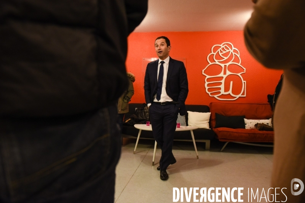 Benoît Hamon, campagne pour les élections primaires citoyennes