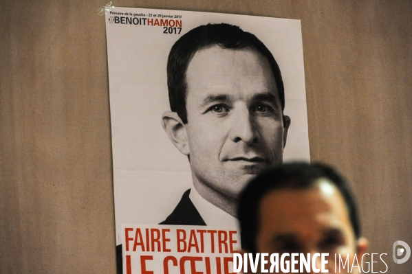 Benoît Hamon, campagne pour les élections primaires citoyennes