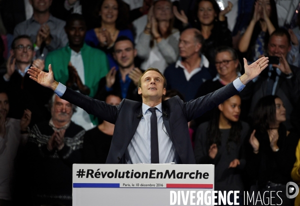 Meeting d Emmanuel Macron
