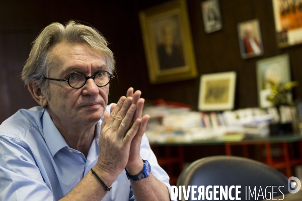 Jean-Claude MAILLY, secrétaire général de Force Ouvrière, dans son bureau au siège de F.O