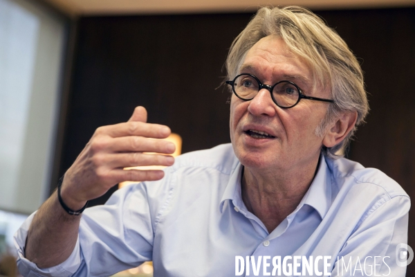 Jean-Claude MAILLY, secrétaire général de Force Ouvrière, dans son bureau au siège de F.O