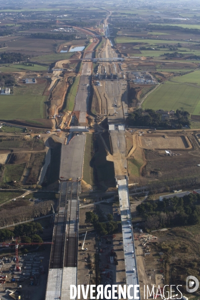 Autoroute A9 et LGV