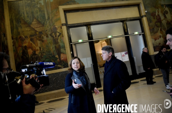 Déplacement de Vincent Peillon au Marché de Daumesnil