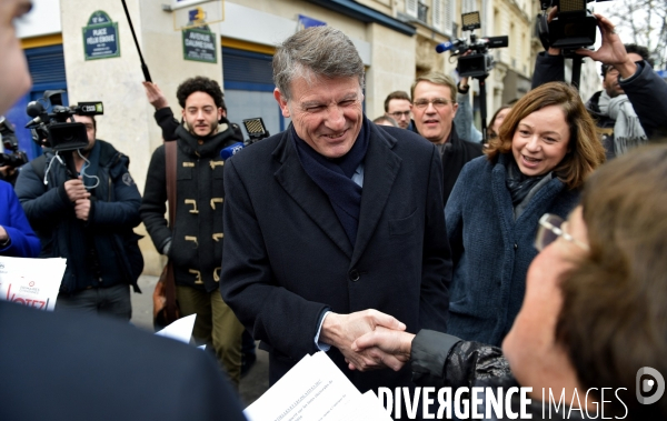 Déplacement de Vincent Peillon au Marché de Daumesnil