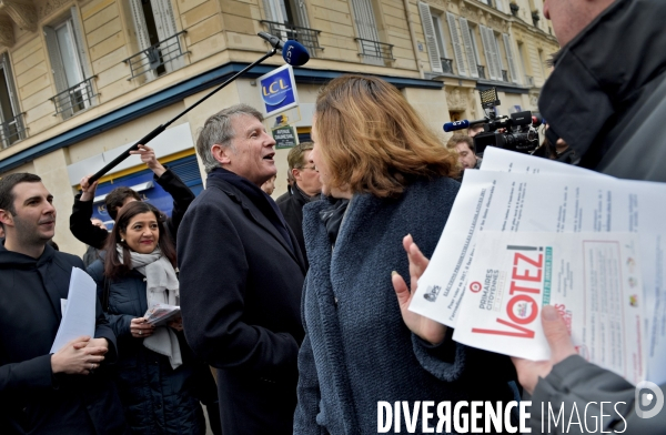 Déplacement de Vincent Peillon au Marché de Daumesnil