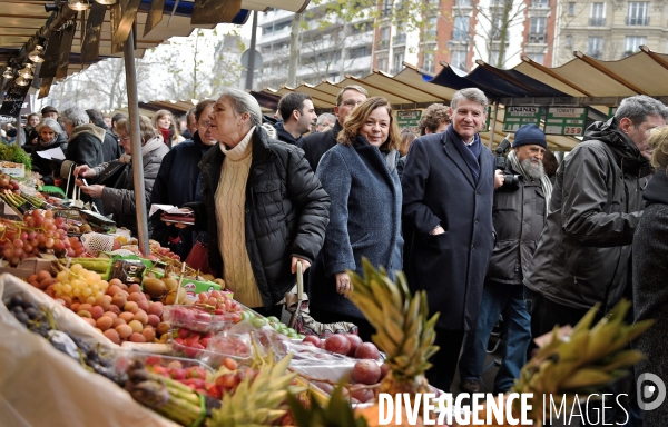 Déplacement de Vincent Peillon au Marché de Daumesnil