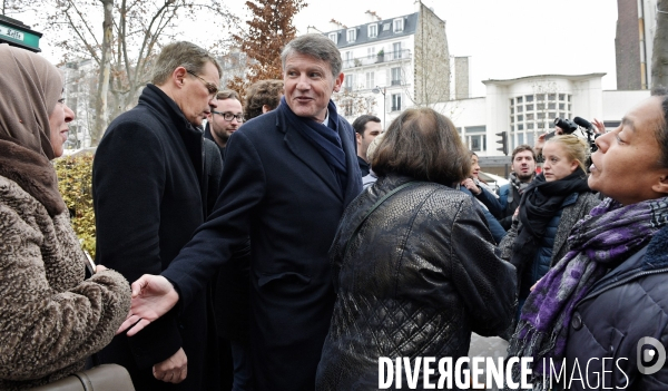 Déplacement de Vincent Peillon au Marché de Daumesnil