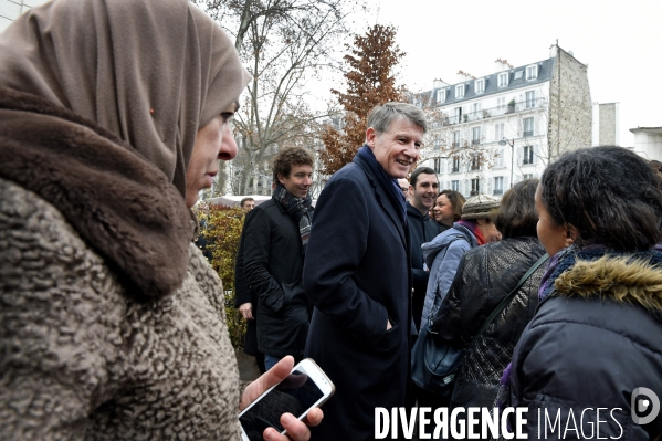 Déplacement de Vincent Peillon au Marché de Daumesnil