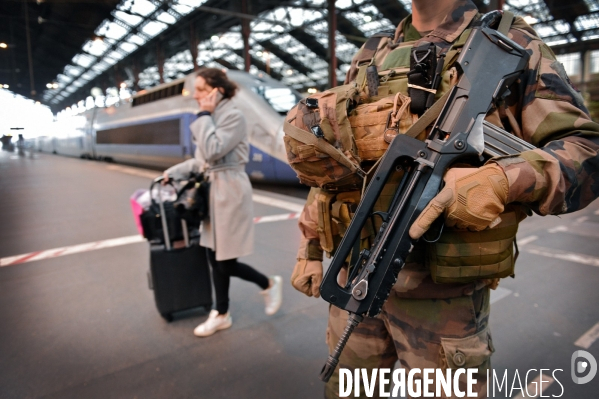 Militaire gare de Lyon