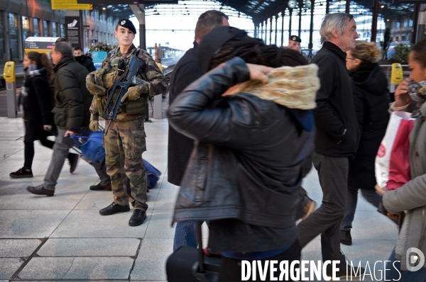 Militaire gare de Lyon