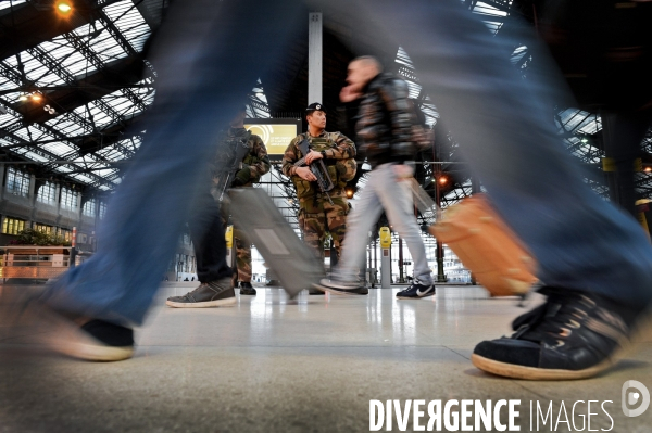 Militaire gare de Lyon