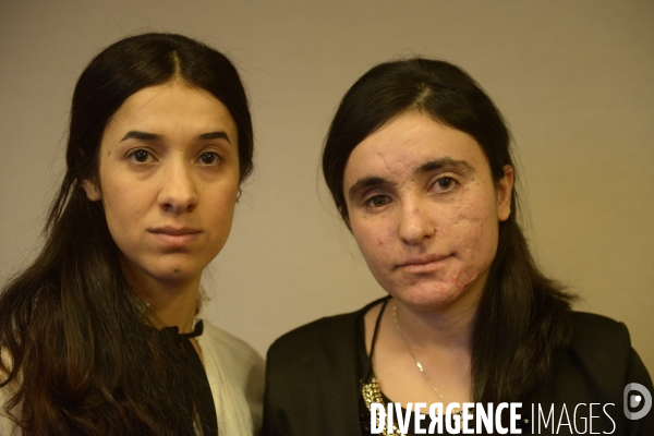 Nadia Murad  and Lamiya Aji Bashar, Yazidi women prisoners by Islamic State (ISIS)