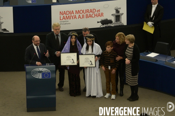 Nadia Murad  and Lamiya Aji Bashar, Yazidi women prisoners by Islamic State (ISIS)