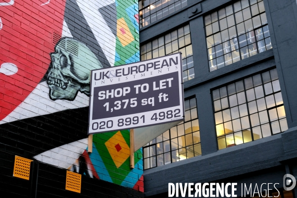 Londres.Boutique a louer dans le quartier branché de Shoreditch