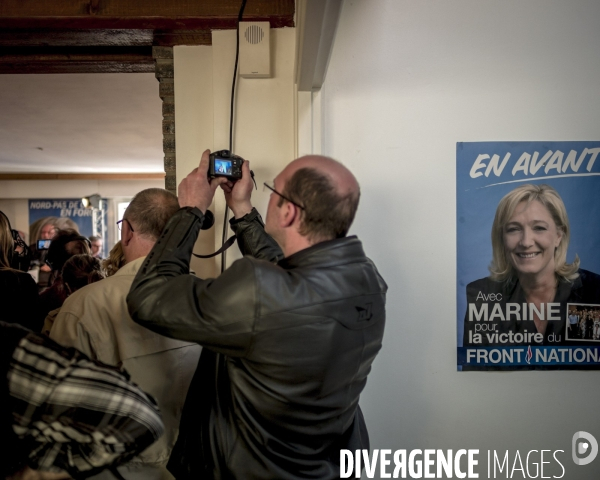 Candidature de Marine Le Pen a Henin Beaumont pour l election legislative 2012