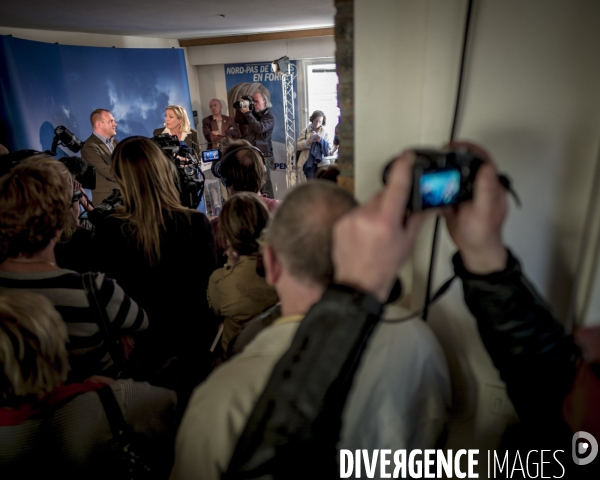 Candidature de Marine Le Pen a Henin Beaumont pour l election legislative 2012