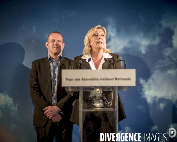 Candidature de Marine Le Pen a Henin Beaumont pour l election legislative 2012