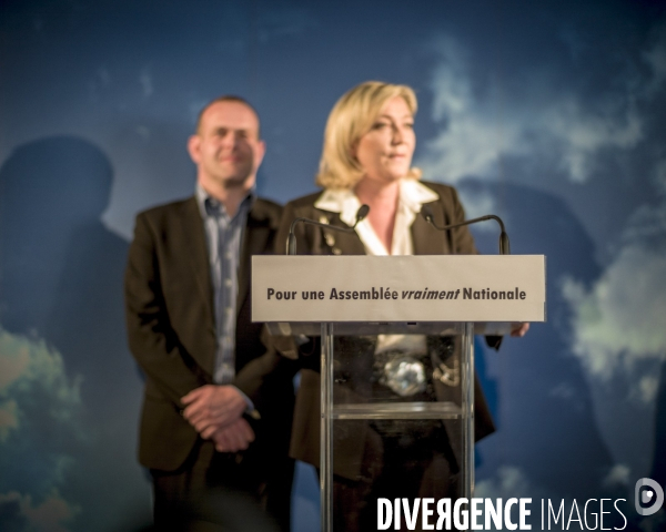 Candidature de Marine Le Pen a Henin Beaumont pour l election legislative 2012