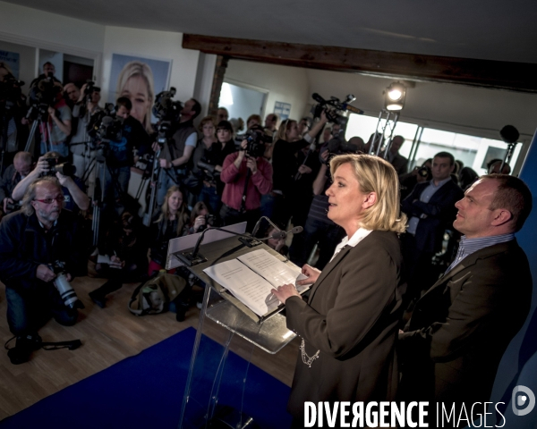 Candidature de Marine Le Pen a Henin Beaumont pour l election legislative 2012