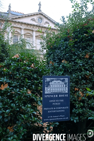 Londres.Spencer house,un palais datant du 18 eme epargne par les bombardements du BLitz