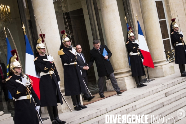 Elysée, voeux du gouvernement.