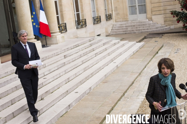 Elysée, voeux du gouvernement.