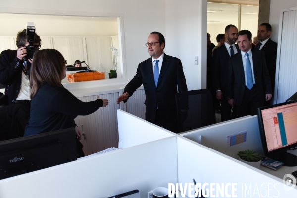 Déplacement de François Hollande en Corrèze