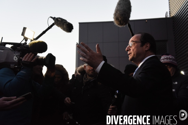Déplacement de François Hollande en Corrèze
