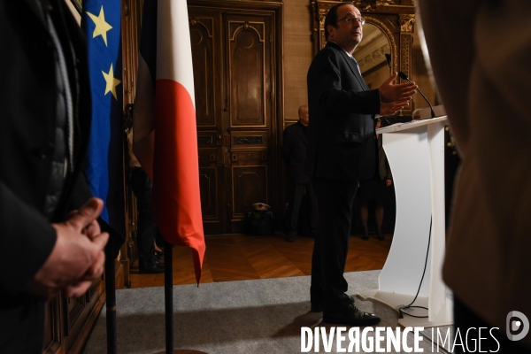 Déplacement de François Hollande en Corrèze